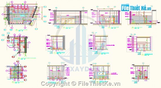 File thiết kế Bản vẽ file cad phòng tắm